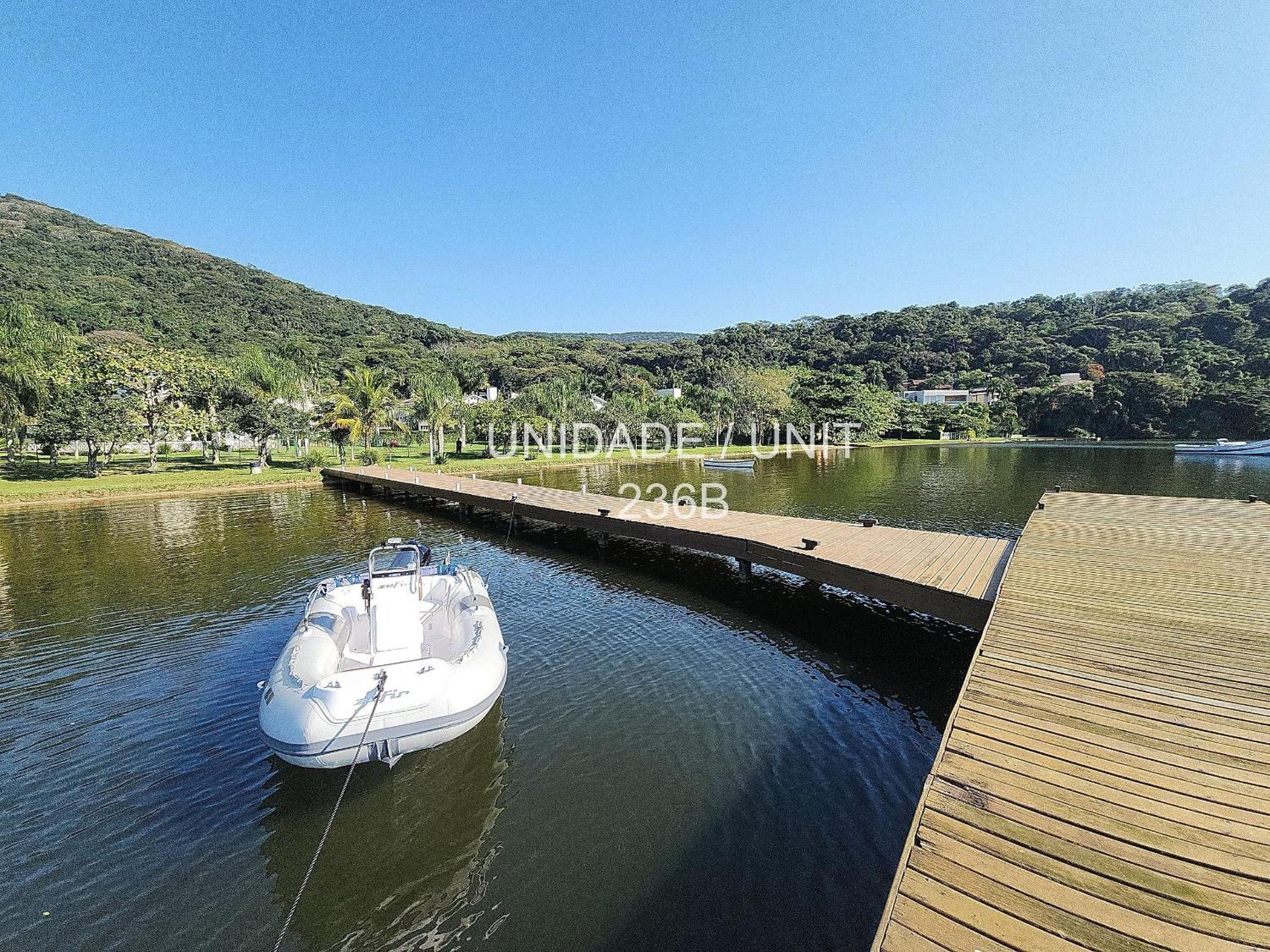 Completo apartamento em Resort na beira da lagoa Florianopolis Exterior foto